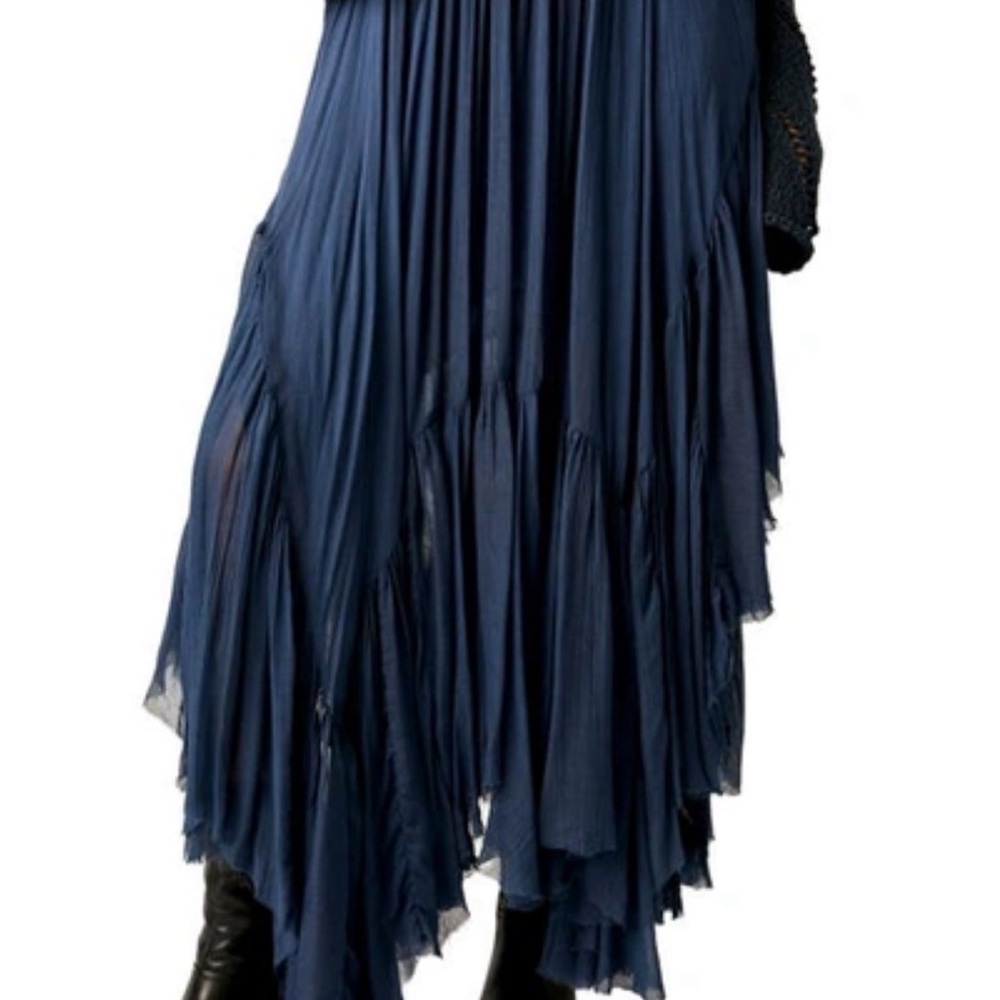 Free people clover skirt in indigo